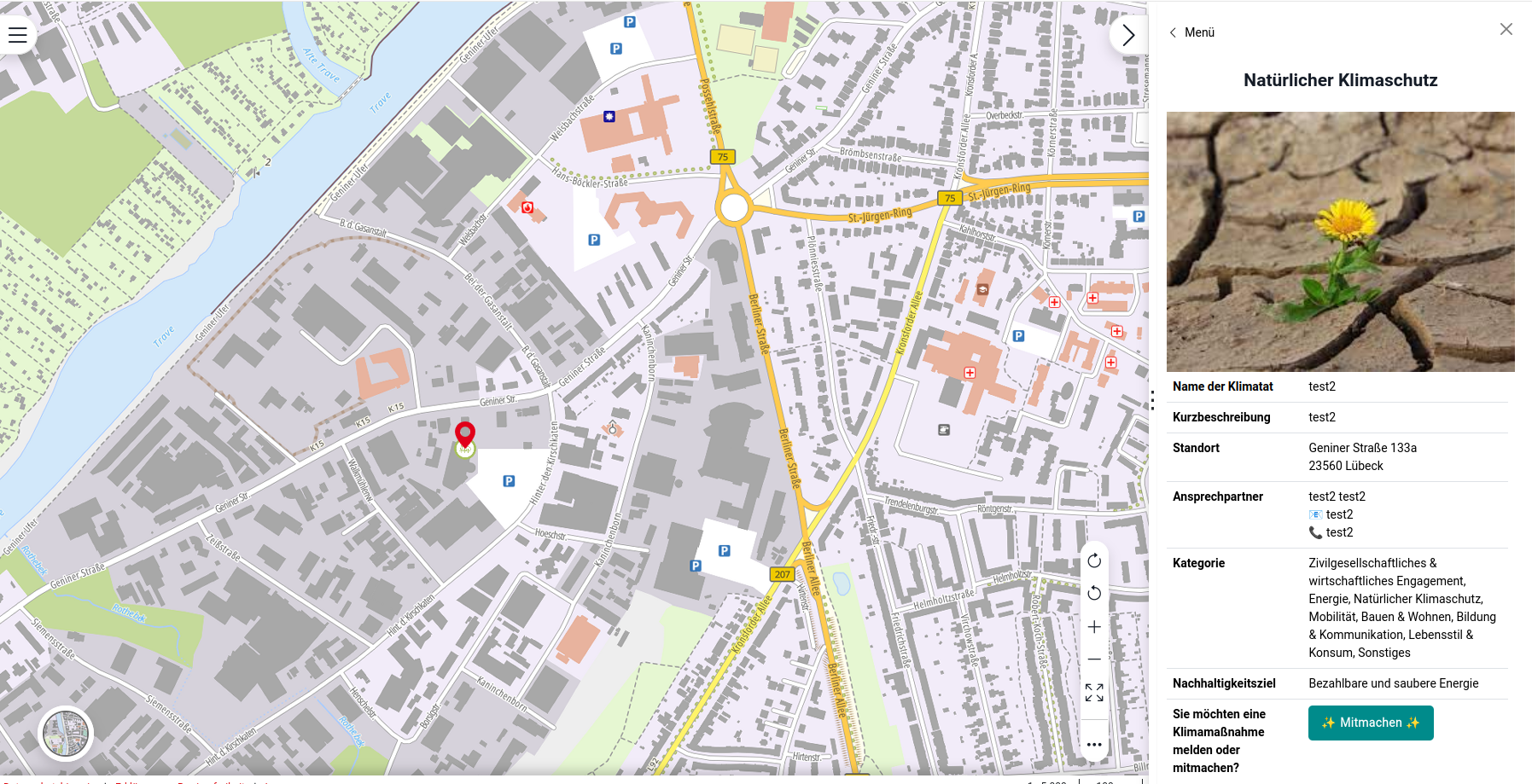 geoportal klimatat details