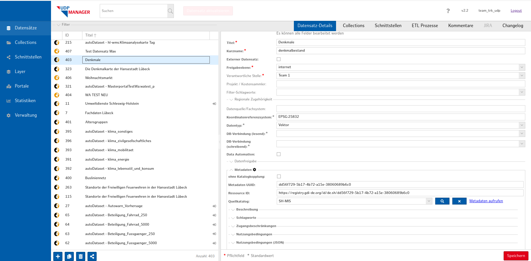 Schritt 1: Datensatz anlegen