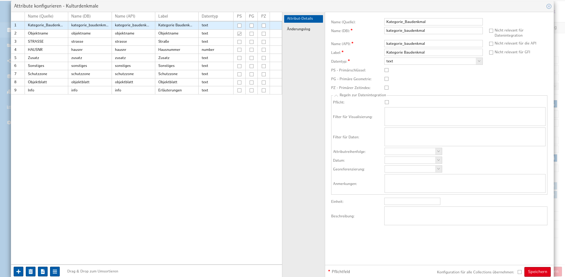 Schritt 3: Attribute konfigurieren